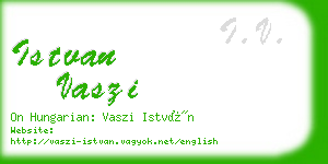 istvan vaszi business card